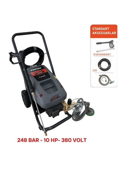 Povver PLT20-MC 248 Bar 7500W Endüstriyel Yüksek Basınçlı Yıkama Makinesi - 0603976902