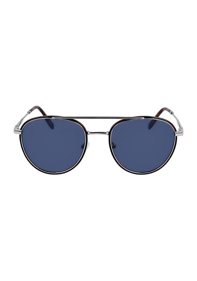 Lacoste L258s 045 53 Unisex Oval Gümüş Metalgüneş Gözlüğü