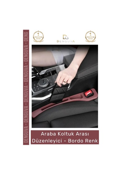 Araçorganizer Araç İçi Organizer İkili Set Premium Deri Araba Yan Cep Koltuk Arası Düzenleyici Bord