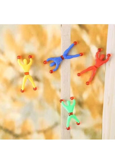 Cama Yapışkan Takla Atan Örümcek Adam Oyuncak Şaka Yapışkan Taklacı Spider Man - 1 Adet