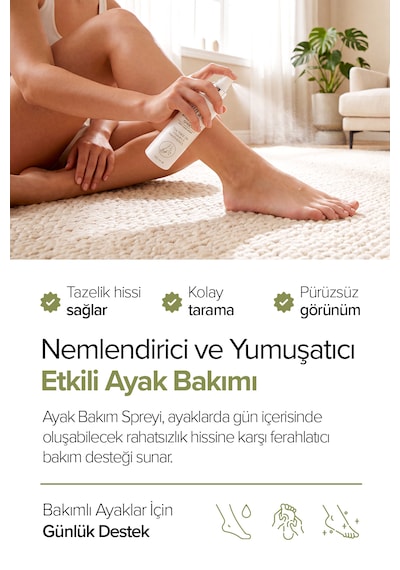 Ferahlık & Koku Kontrolü Ayak Bakım Spreyi 100 Ml