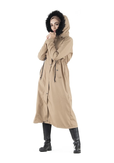 İçi Peluş Mont-vizon-2453-vizon Vizon