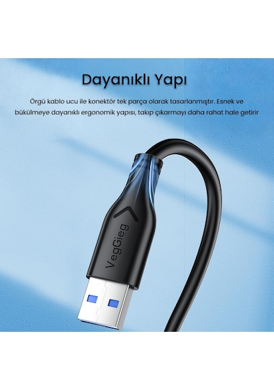 Usb A Printer Tarayıcı Yazıcı Data Kablosu 5 Metre Standart