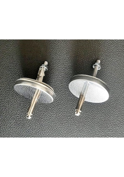 Çelk Ayna Amortisörlü Yavaş Kapanır Oval Klozet Kapağı Metal Montaj Vidalı-716 Diğer