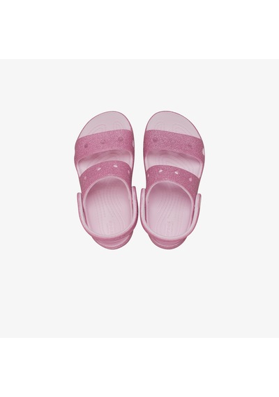Crocs Classic Glitter Çocuk Pembe Sandalet 207983
