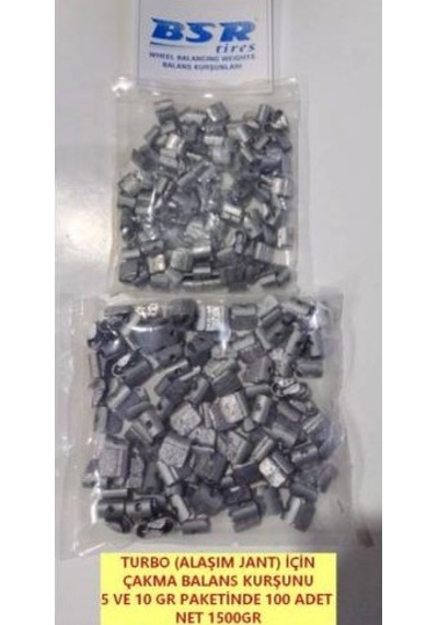Alaşım Jantlara Turbo Çakma Balans Kurşunu 2 Pk Pakette 100Ad