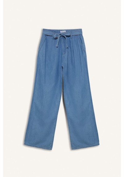 DeFacto Wide Leg Yüksek Bel Kuşaklı Geniş Paça Uzun Jean Pantolon D2433AX24SMNM85 DeFacto Wide Leg Yüksek Bel Kuşaklı Geniş Paça Uzun Jean Pantolon D2433AX24SMNM85