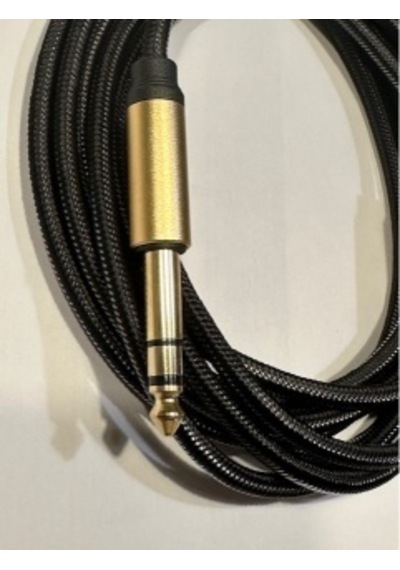 3 Metre 6.3 Mm Stereo Kablo 3 Metre Amfi Kablosu 3 Metre Gitar Saz Kablosu