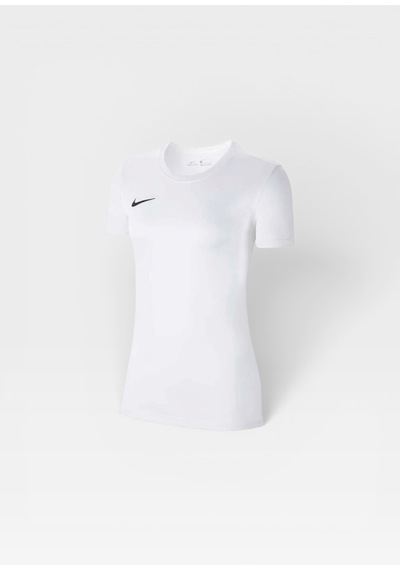 Nike Dri-fıt Park Vıı Bv6728-010 Kadın Futbol Forması Siyah Kısa Kollu Antrenman Tişörtü Beyaz