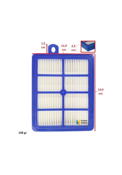 Electrolux Uyumlu Espc7green Süpürge Hepa Filtre Ve Sünger Seti