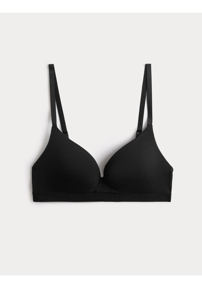Marks & Spencer Lille Supima Pamuklu Balensiz Plunge Sütyen T81005075 Siyah