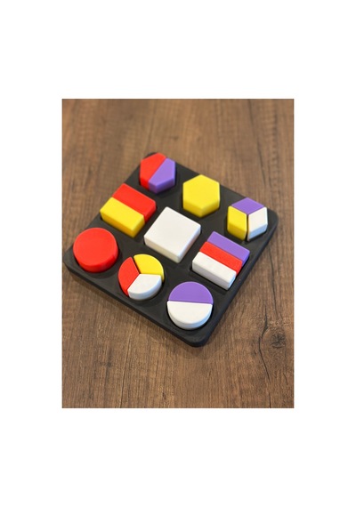 Montessori Geometrik Şekil Eşleştirme Ve Parça Bütün Oyunu