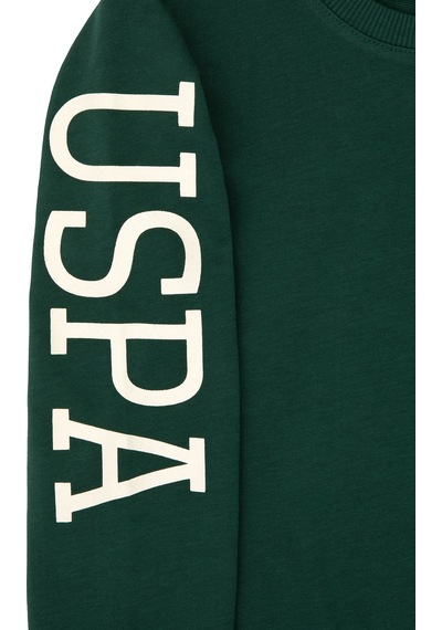 U.S. Polo Assn. Erkek Çocuk Koyu Yeşil Basic Bisiklet Yaka Sweatshirt 50313831-VR079 U.S. Polo Assn. Erkek Çocuk Koyu Yeşil Basic Bisiklet Yaka Sweatshirt 50313831-VR079