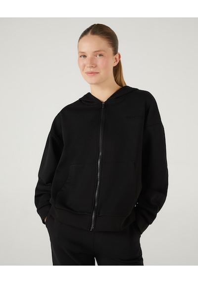 Skechers W Essential Full Zip Hoodie Sweatshirt Kadın Siyah Sweatshirt S242117-001 Siyah
