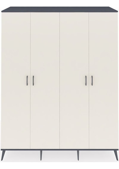 Kronos Gardrop 4 Raflı 4 Kapaklı 4 Askılı 176x59x221 Antrasit-aytaşı Aytaşı Kronos Gardrop 4 Raflı 4 Kapaklı 4 Askılı 176x59x221 Antrasit-aytaşı Aytaşı