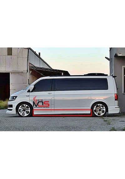 Vw Transporter T7 Marşpiyel Sağ Sol Takım Uzun Şase Fiberglass Boyasız Uyumlu