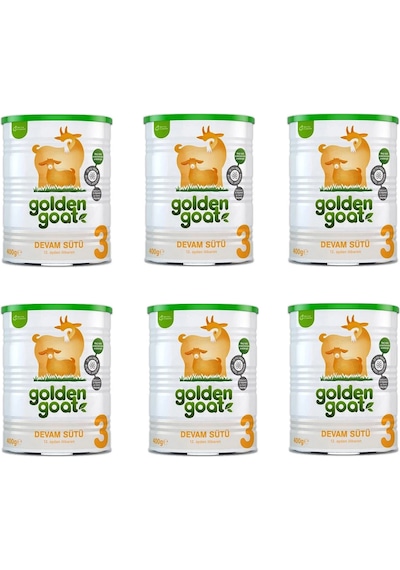 Golden Goat 3 Keçi Sütlü Devam Sütü 400 Gr 6 Adet Golden Goat 3 Keçi Sütlü Devam Sütü 400 Gr 6 Adet