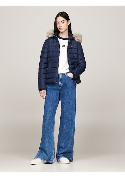 Tommy Jeans Kadın Mont-dw0dw18312 Mavi