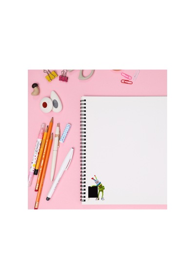 55 Adet Sevimli Kurbağa Sticker Seti - Etiket Seti Scrapbook Bullet Journal Yeşil