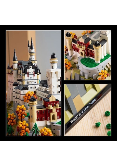 LEGO® Architecture Neuschwanstein Şatosu 21063 - Yetişkinler için Koleksiyonluk Model Yapım Seti (3455 Parça)