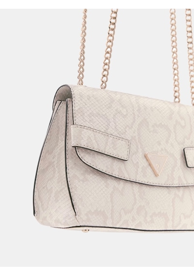 Guess Serenova Animal-print Kadın Omuz Çantası Hwkg8091210 Krem