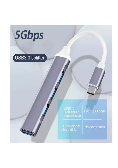Type-c To Usb Çoğaltıcı Usb Hub Otg Usb Çoklayıcı Type C To 4 Usb