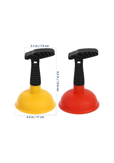 Lavabo Pompası, Güçlü Emişli 2 Adet Mini Gider Açıcı, Kısa Sap Tasarımıyla Banyo, Duş, Lavabo Ve Tuvalet Tıkanıklıklarını Kolayca Açan Pratik Ev Aleti
