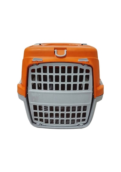 Pribor Hz-100 Kedi Köpek Evcil Hayvan Taşıma Çantası Box Orta Boy Çok Fonksiyonlu Turuncu Gri