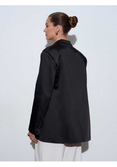 Dilvin 60797 Blazer Ceket-siyah