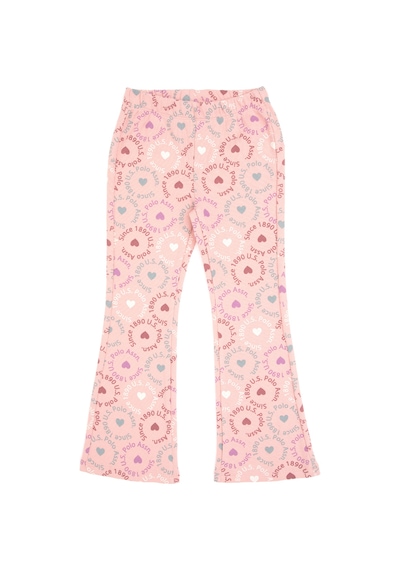U.s. Polo Assn. Kız Çocuk Pudra Tayt 50318086-vr042 Pudra