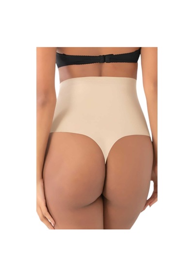 Uniquetrenders Kadın Lazer Kesim Ve Toparlayıcı String Korse Ten Rengi