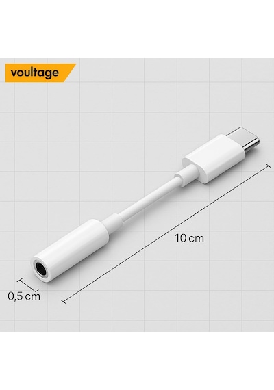 Usb-c To 3.5mm Jak Kulaklık Adaptörü - Dijital Dönüştürücü - Tüm Cihazlarla Uyumlu - Siyah - Ko