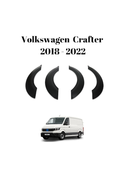 Volkswagen Vw Crafter 2018 2019 2020 2021 2022 Uyumlu Çamurluk Koruma Premium Dodik Seti Siyah 4 Parça