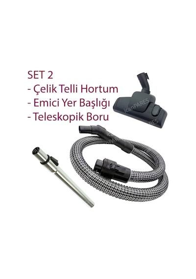 Arçelik Uyumlu S 4310 Süpürge Hortumu Başlığı Fırçası Borusu