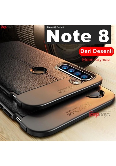 Xiaomi Redmi Note 8 Kamera Korumali Deri Desenli Kaliteli Kilif 396767265
