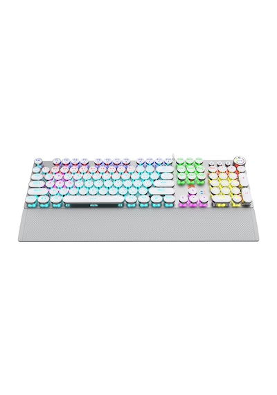 Lecoo KG1102 Kablolu Blue Switch Makro Tuşlu RGB Mekanik Gaming Türkçe Q Metalik Klavye