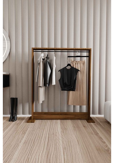 Decormet Salvitor Elbise Askısı Ceviz Diğer