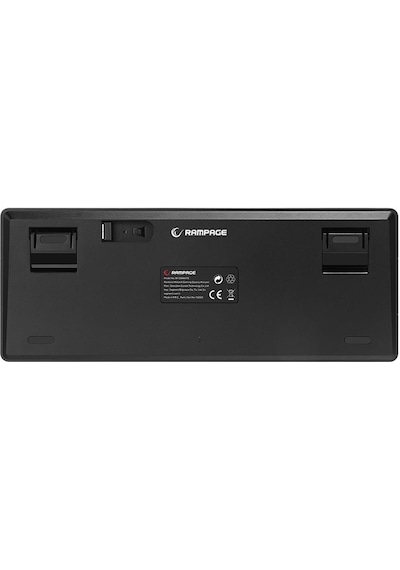 Rampage W-Granite Low Profile Mavi Switch Q RGB Mekanik Oyuncu Klavyesi