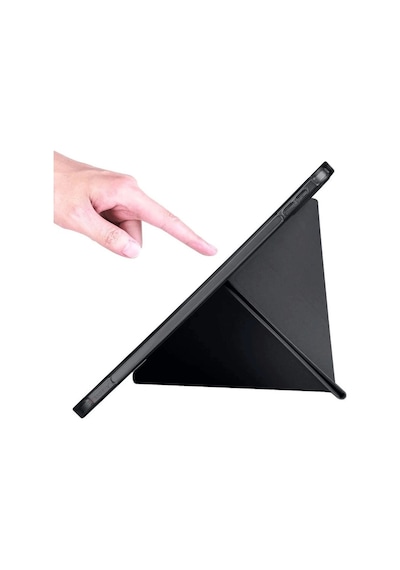 Apple iPad 2022 10.9 10.nesil Kılıf Kalemlikli Mars Tablet Kılıfı - Siyah