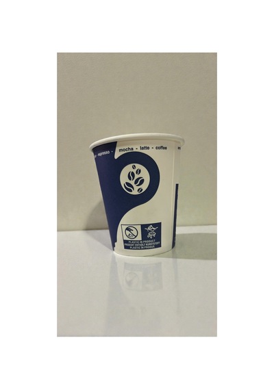 Üreticiden 1500 Adet Tek Kullanımlık Koli Kalın 7 Oz Vending Büyük Boy Karton Bardak Desenli Akıtmaz 1