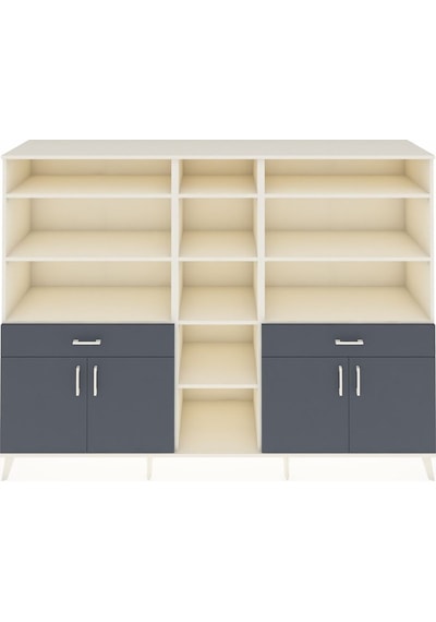 Hyperion Dolap 12 Raflı 2 Çekmeceli 4 Kapaklı 220x44x163 Aytaşı-a Aytaşı-antrasit Hyperion Dolap 12 Raflı 2 Çekmeceli 4 Kapaklı 220x44x163 Aytaşı-a Aytaşı-antrasit