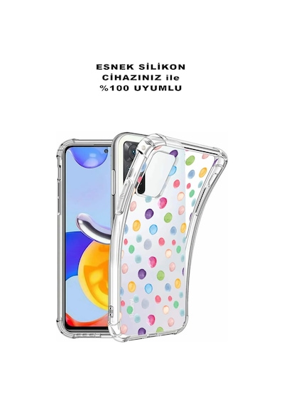 Samsung Galaxy S24fe İle Uyumlu Water Color 6 Baskılı Şeffaf Köşe Korumalı Antişok Kılıf