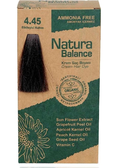 Natura Balance Saç Boyası 4.45 Etkileyici Kahve