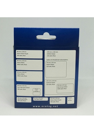 Dymo Lw Adres Etiketi Muadili 89 MM X 28 MM 260 Adet S0722370