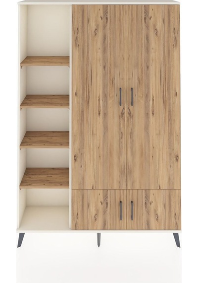 Arges Dolap 6 Raflı 4 Kapaklı Tek Askılı 132x30x195 Aytaşı-çam/çam Atlas Çam/atlas Çam Arges Dolap 6 Raflı 4 Kapaklı Tek Askılı 132x30x195 Aytaşı-çam/çam Atlas Çam/atlas Çam