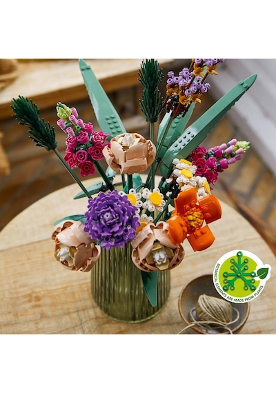 LEGO® Botanicals Çiçek Buketi 10280 – Yetiskinler için Gül, Aslanagzi ve Papatya Içeren Yapay Çiçek Modeli Yapim Seti (756 Parça)