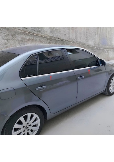 Ebal Otomotiv VW Jetta Krom Cam Çıtası 4 prç. 2006-2011 P. Çelik