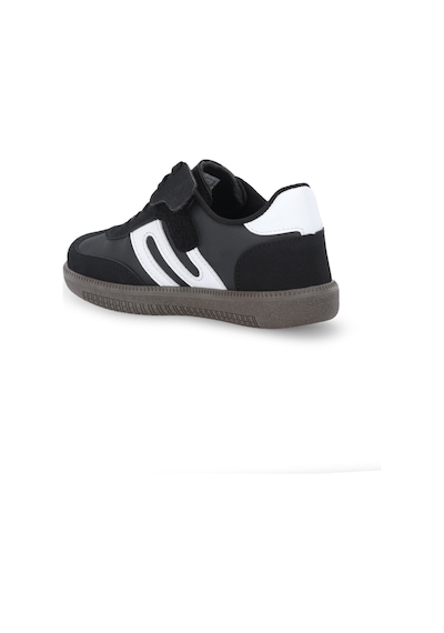 Slazenger Dodo Unisex Çocuk Cırt Cırtlı Siyah / Beyaz Günlük Spor Ayakkabısı Siyah - Beyaz