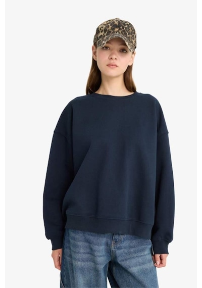 Defacto Lacivert Kadın Sweatshirt A4177ax/nv146 Lacivert