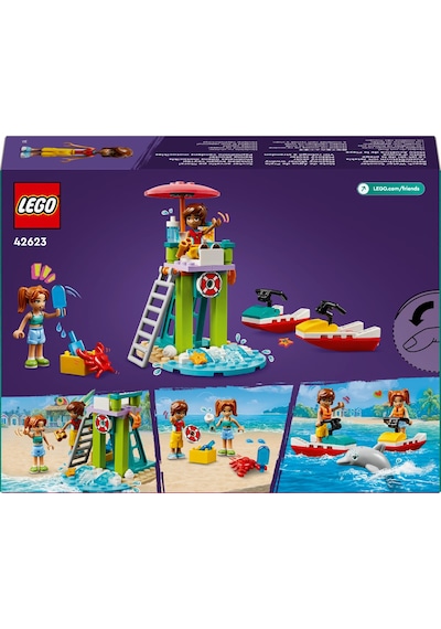 LEGO® Friends Plaj Su Motoru 42623 - 5 Yaş & Üzeri Çocuklar için Yaratıcı Oyuncak Yapım Seti (84 Parça)